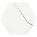 Керамогранит 41zero42 Mate Esagona Marmo Bianco 22.5x19.5