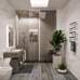 Керамогранит AB 1034W Italy Brown 1200x200 - фото в интерьере