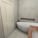 AB1046G Cloudy Beige gloss 600x600 - фото в интерьере