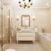 AB1048G Sahara Beige gloss 600x600 - фото в интерьере