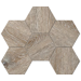 Мозаика DA04 Hexagon Brown 25x28.5