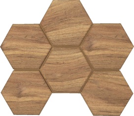 Мозаика SI02 Selection Hexagon неполированная 25x28.5x1.0