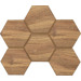 Мозаика SI02 Selection Hexagon неполированная 25x28.5x1.0