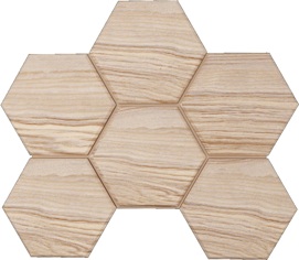 Мозаика SI03 Selection Hexagon неполированная 25x28.5x1.0