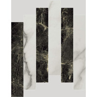 Керамогранит Apavisa Marble Calacatta Pulido Mosaic 7x45 44.63x44.63