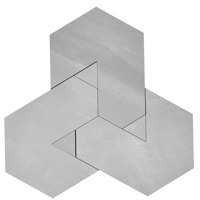 Керамогранит Apavisa Nanoforma Grey Natural Mosaic Brick 33.47x38.65