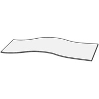 Керамогранит Apavisa Nanofusion 7.0 White Natural Curve-30 29.67x119.3