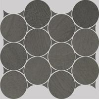 Керамогранит Apavisa Nanoshiba Anthracite Natural Mosaic Circle 30.07x34.84