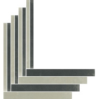 Керамогранит Apavisa Object Black/Grey Natural Mosaic Crossed 59.6x64.65