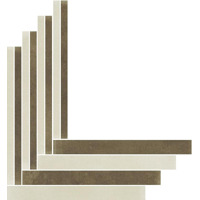 Керамогранит Apavisa Object Brown/White Natural Mosaic Crossed 59.6x64.65