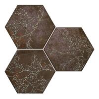 Керамогранит Apavisa Ozone Brown Decor Hexagon 25x29