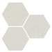 Керамогранит Apavisa Punto Croce White Natural Hexagon 25x29