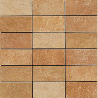 Керамогранит Apavisa Quartzstone Deco Rosso Lappato Mosaico 5x10 29.75x29.75