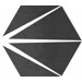 Керамогранит Apavisa Starline Black Natural Hexagon 25x29