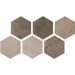 Керамогранит Argenta Atlas Hexagon Multi Cold 22x25