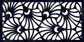 Керамогранит Плитка Artceramic Mira Black Decore 60x120 High Gloss (1,44 кв.м.)