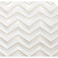 Atlas Concorde Russia 3D White Chevron Glitter Matt 30.5x56