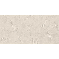 Atlas Concorde 3D Wall Carve Leaf Ivory 40x80