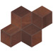 Керамогранит Atlas Concorde Blaze Corten Mosaico Esagono Matt 30x35