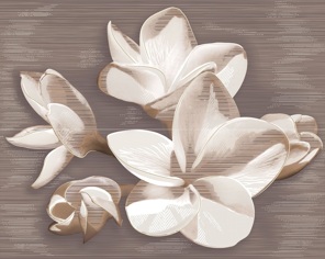 Плитка 584192003 Панно AMATI PLUMERIA ALBA 40,2x50,5