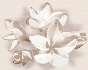 Плитка 584192004 Панно AMATI PLUMERIA BEIGE 40,2x50,5