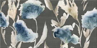 Плитка Декор Aura Grafite Floris 31,5x63