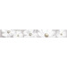 Плитка 583241001 Sfumato Grey Floret бордюр 50,5*6,2