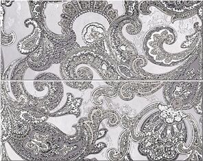 Плитка 583242001 Sfumato Grey Paisley панно 50.5x40.2