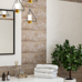 Плитка 587901002 Бордюр Sonnet Grey Geometria 50,5x6,2 - фото в интерьере