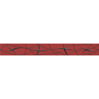 Плитка Бордюр VELA CARMIN STELLA 6,2x50,5