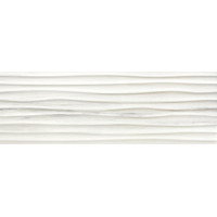 Baldocer Riverdale Wellen White Rect 30x90