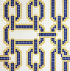 Микс Bisazza Decori 20 Chains Blue 97x97
