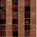 Стекло Bisazza Decori 50 Rayures Marrons 30.8x30.8