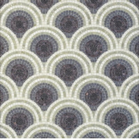 Стекло Bisazza Decori In Tecnica Artistica Loop Black 10x10 20.6x20.8