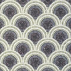 Стекло Bisazza Decori In Tecnica Artistica Loop Black 10x10 20.6x20.8