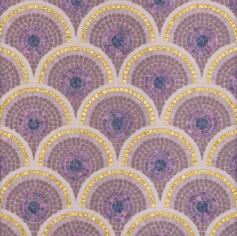 Стекло Bisazza Decori In Tecnica Artistica Loop Purple 10x10 20.6x20.8