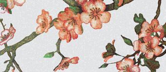 Стекло Bisazza Decori In Tecnica Artistica Peachtree Day A 10x10 129.1x290.5