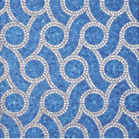 Стекло Bisazza Decori In Tecnica Artistica Plait Blue 10x10 20.5x23