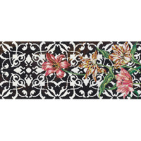 Стекло Bisazza Decori In Tecnica Artistica Tulips Single 10x10 120.5x290.5