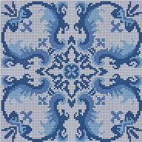 Стекло Bisazza Decori Opus Romano Olimpia Blue 117.2x117.2