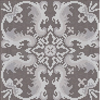 Стекло Bisazza Decori Opus Romano Olimpia Dark Grey 117.2x117.2