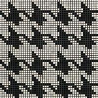 Стекло Bisazza Decori Opus Romano Pie De Poule Nero 29.3x29.3