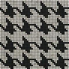 Стекло Bisazza Decori Opus Romano Pie De Poule Nero 29.3x29.3
