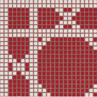 Стекло Bisazza Decori Opus Romano Vienna Rosso 29.3x29.3