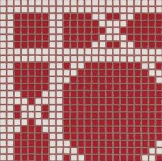 Стекло Bisazza Decori Opus Romano Vienna Rosso 29.3x29.3