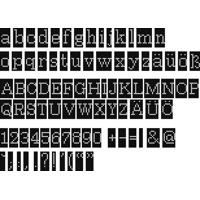 Стекло Bisazza Fregi Alfabeto Negativo 19.3x100
