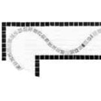 Стекло Bisazza Fregi Angolo Demetra Oro Bianco 9.2x22.6