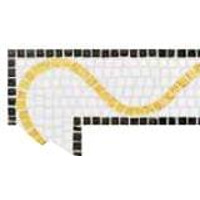 Стекло Bisazza Fregi Angolo Demetra Oro Giallo 10 9.2x22.6