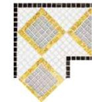 Стекло Bisazza Fregi Angolo Giunone Oro Giallo 10 17x17