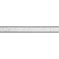 Стекло Bisazza Fregi Artemide Oro Bianco 10 9.6x100